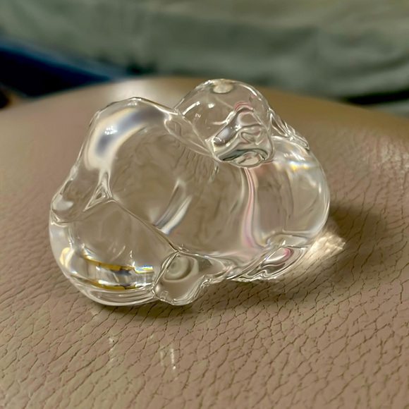 Steuben puppy love figurine